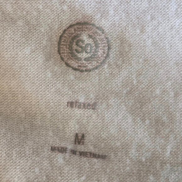 Size Medium So White W/Red Sleeves 3/4 Sleeve Baseball Style Top - Picture 5 of 8